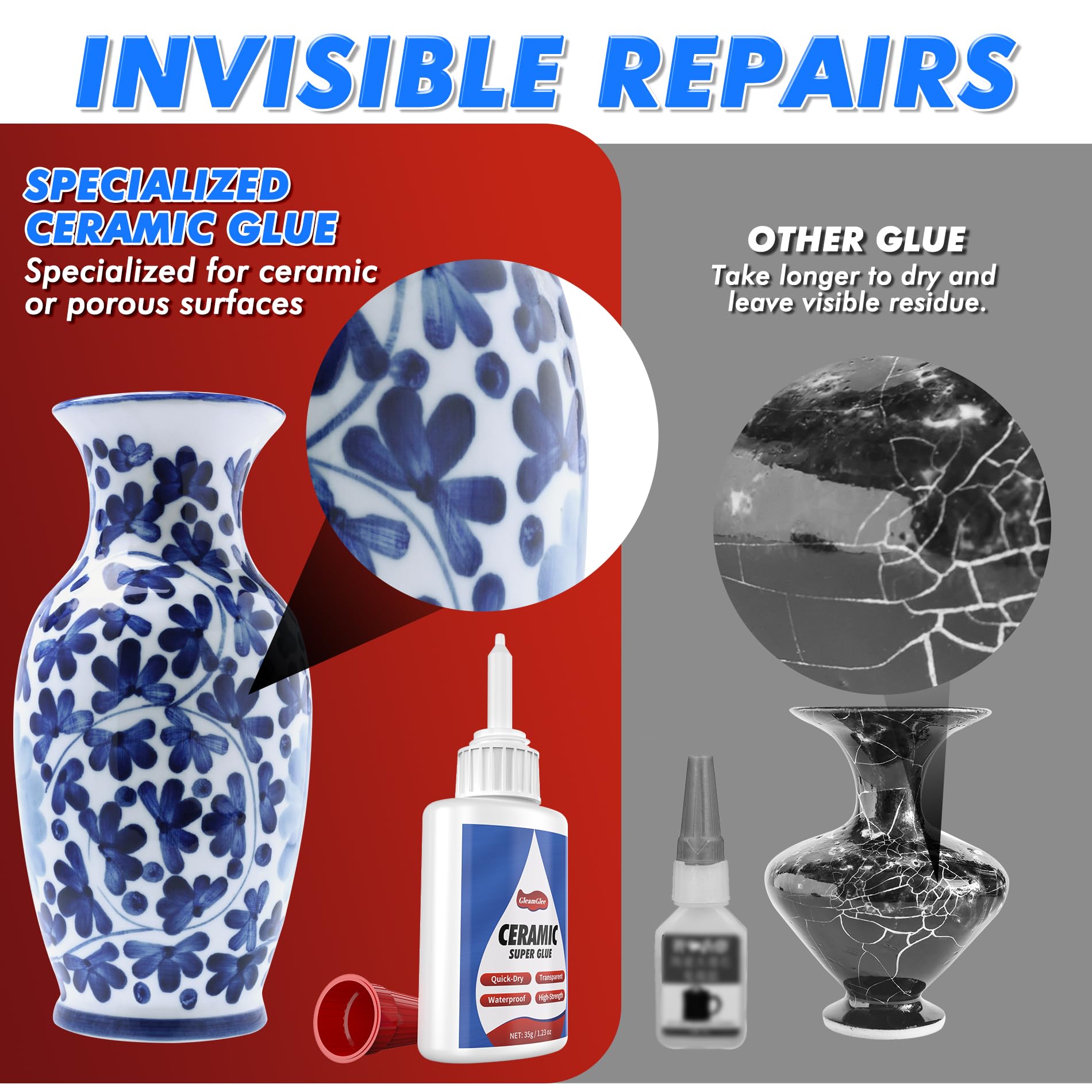 **Best Ceramic Glue – Ultra Strong Super Glue for Repairing Ceramic, Porcelain, Pottery & China – Waterproof, Heat Resistant, Food Safe Adhesive for Mugs, Dishes, Tiles & Crafts – Ideal for Home, Kitchen & DIY Projects**
