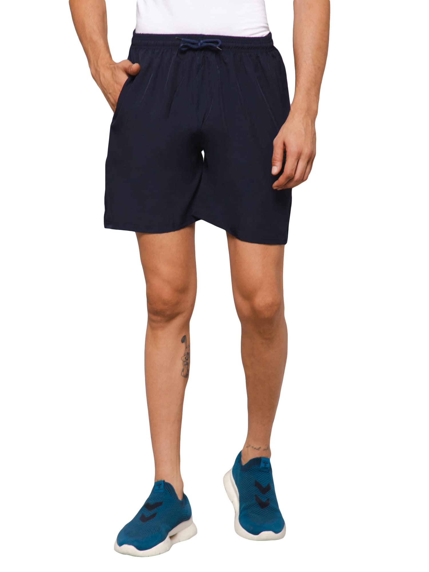 G-Giysi Men's Gym Running Shorts - Stretchable Workout Shorts with Two Pockets, Comfortable & Absorbent Slim Fit Compression Shorts for Fitness, Training & Sports | Perfect for Gym, Jogging & Outdoor Activities
