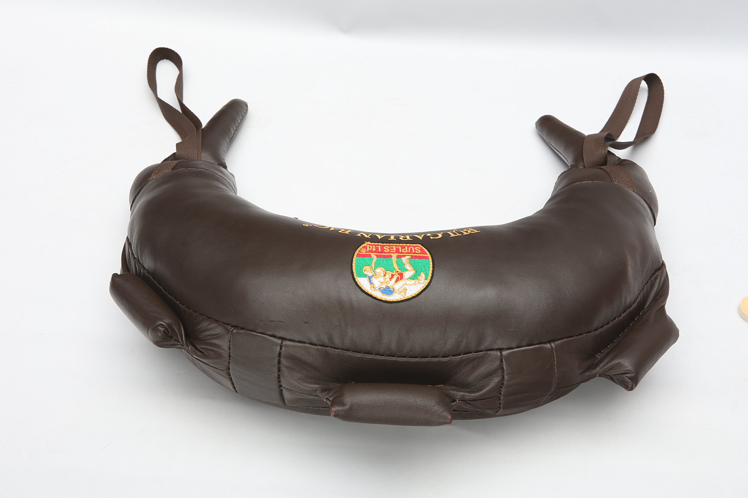 Authentic Leather Bulgarian Bag - Premium Workout & Fitness Training Equipment for CrossFit, Strength Training & Home Gym Use
