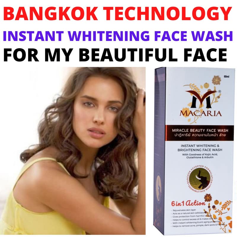 Miracle Beauty Brightening Face Wash for Pigmentation Removal - Gentle Cleanser for Men & Women - Perfect for Daily Skincare Routine & Acne-Prone Skin