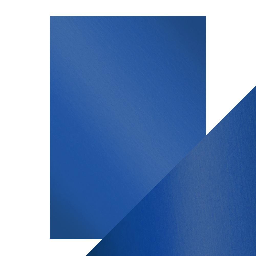 Premium Satin Mirror Cardstock - Cobalt Velour A4 Size (8.3