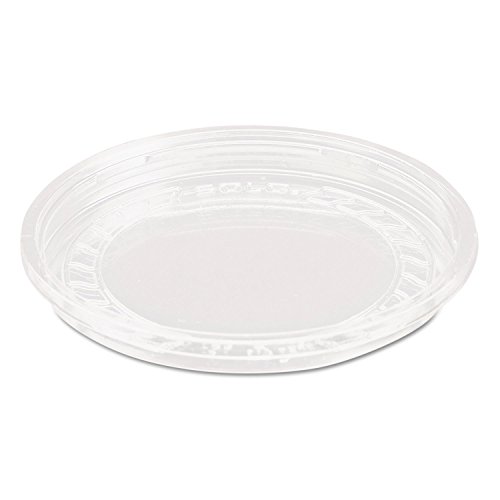 Eco-Friendly Dart Bare RPET Deli Container Lids - 8Oz Clear (50/Pack, 10 Packs/Carton) - Perfect for Food Storage, Takeout & Meal Prep