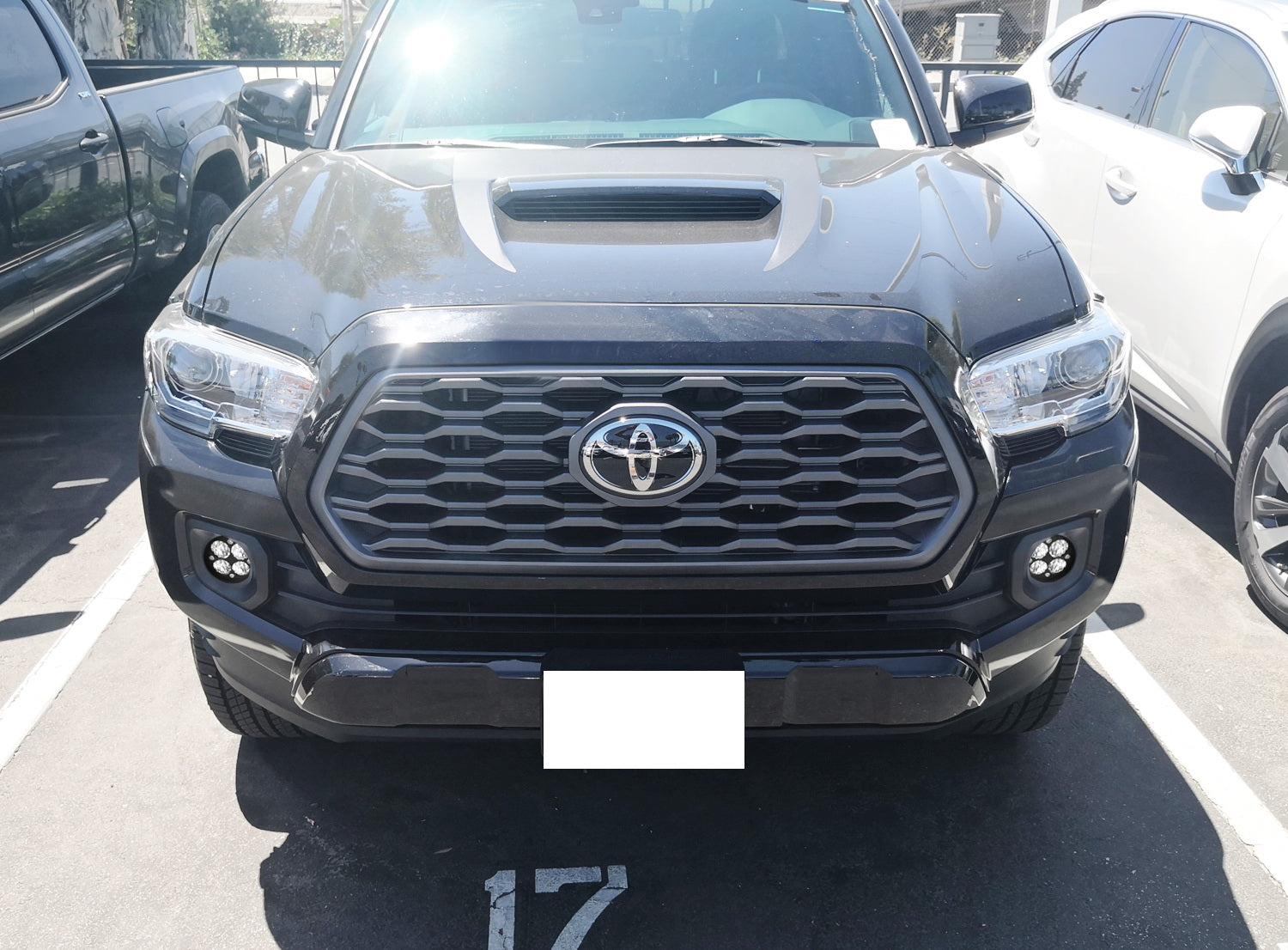 2016-2023 Toyota Tacoma LED Fog Lights Kit - White Wide Angle SAE Flood Beam with Clear Lens for Enhanced Visibility in Rain, Fog & Off-Road Driving