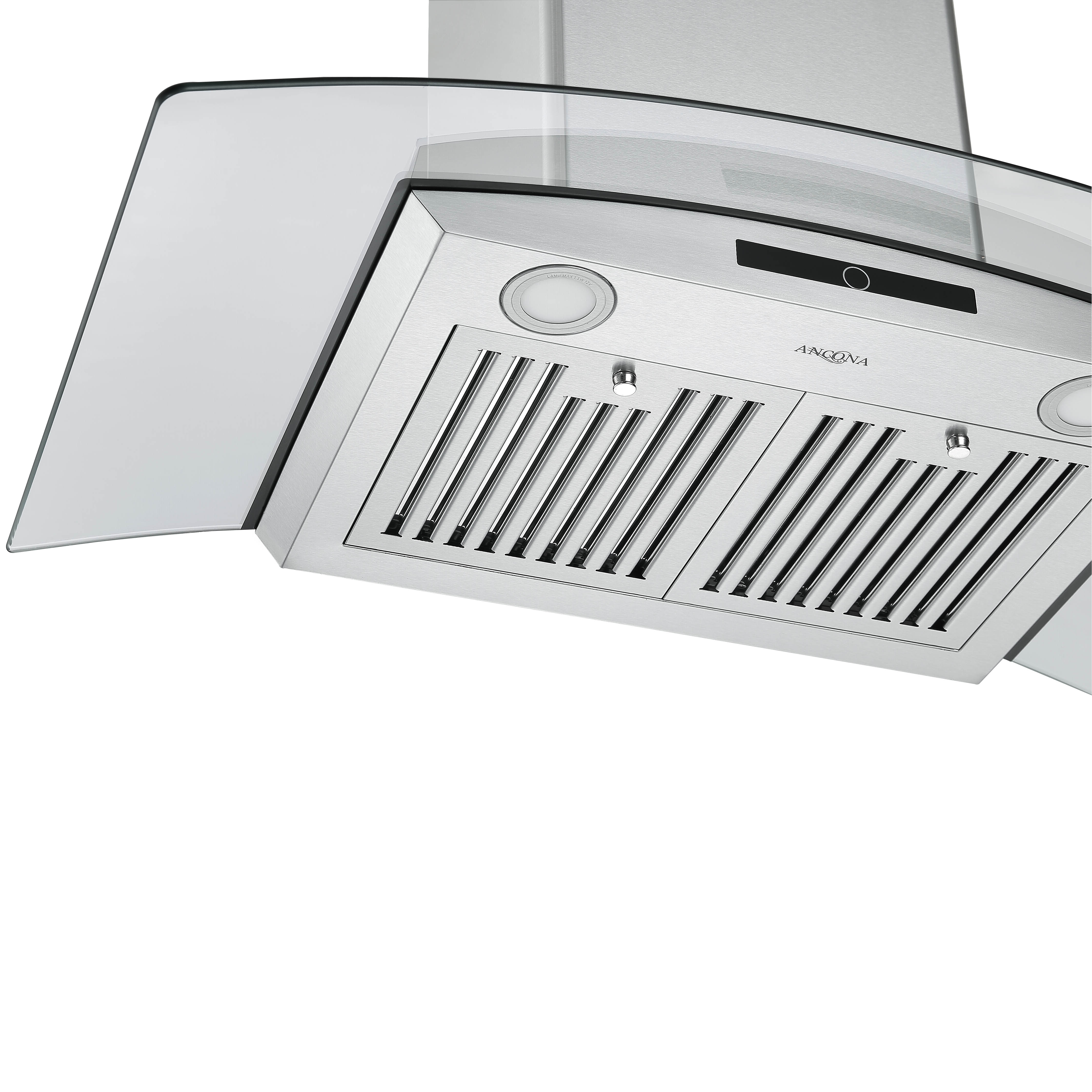 36 Inch Stainless Steel Convertible Wall Mount Range Hood - Professional Kitchen Ventilation for Gas Stoves & Cooktops (Under Cabinet or Wall Mount Installation)