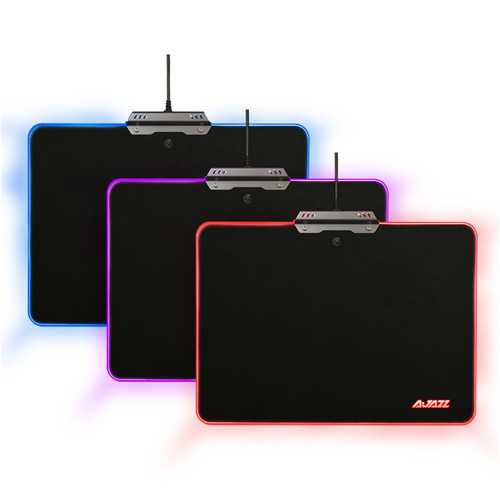 Ajazz AJPad Non-Slip RGB Gaming Mouse Pad with LED Backlight - Perfect for PC, Laptop, Office & Esports Gaming Setup