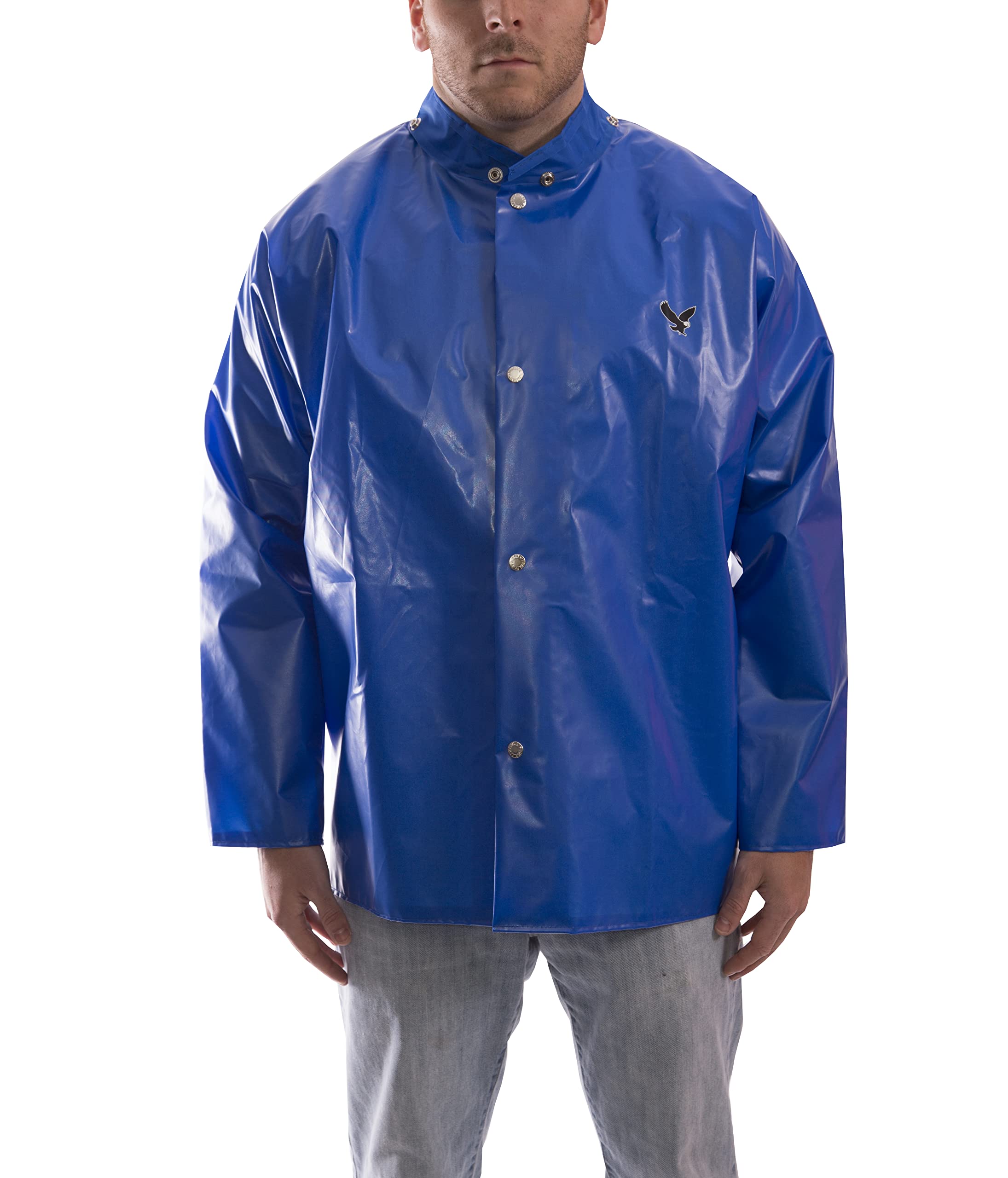 Tingley Standard Iron Eagle Waterproof Jacket - Men's Heavy Duty Raincoat for Outdoor Work & Hiking - Windproof & Breathable Workwear for Construction, Fishing, and Hunting