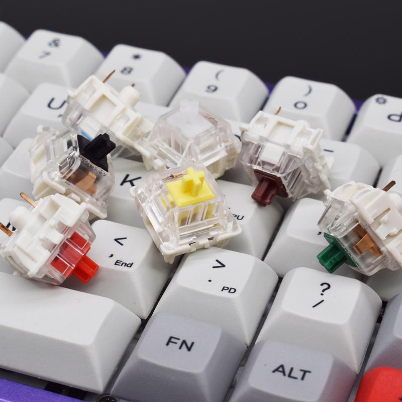 Gateron KS-9 RGB Mechanical Keyboard Switches - MX Style (Red, Blue, Brown, Yellow, Green, Black, White) | Smooth Typing & Gaming Experience for Custom Mechanical Keyboards