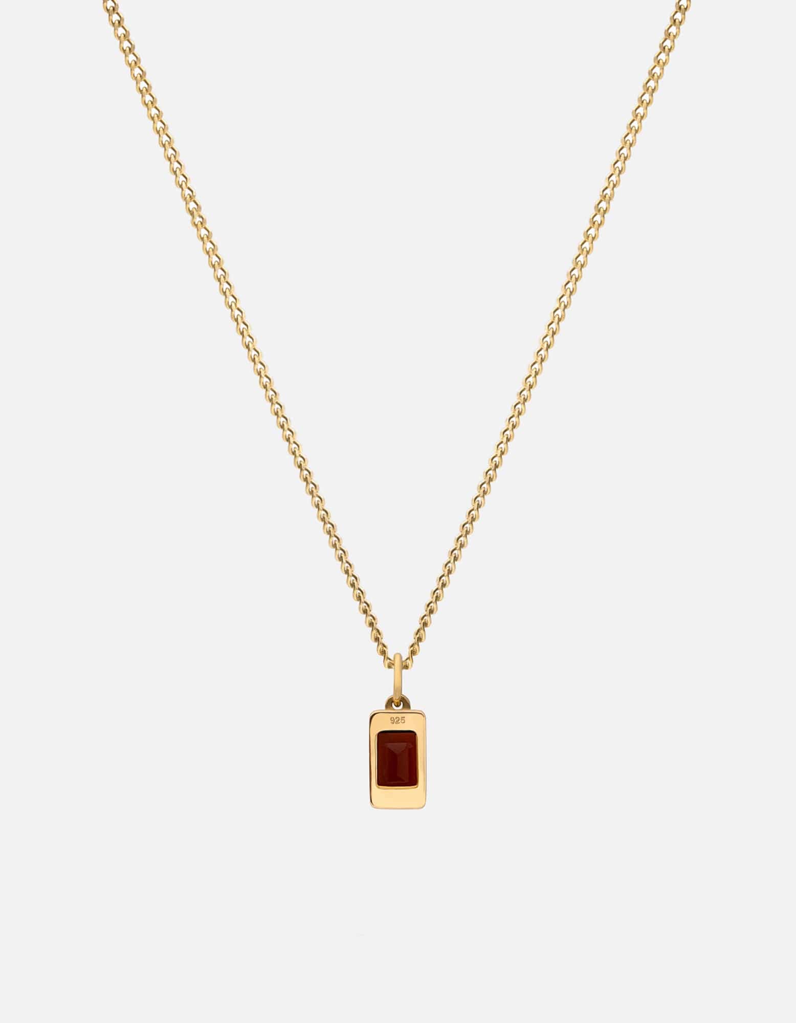 Valor Garnet Necklace for Women - 14K Gold Plated Gemstone Jewelry - Elegant Gift for Birthday, Anniversary & Valentine's Day - Perfect for Evening Parties & Special Occasions