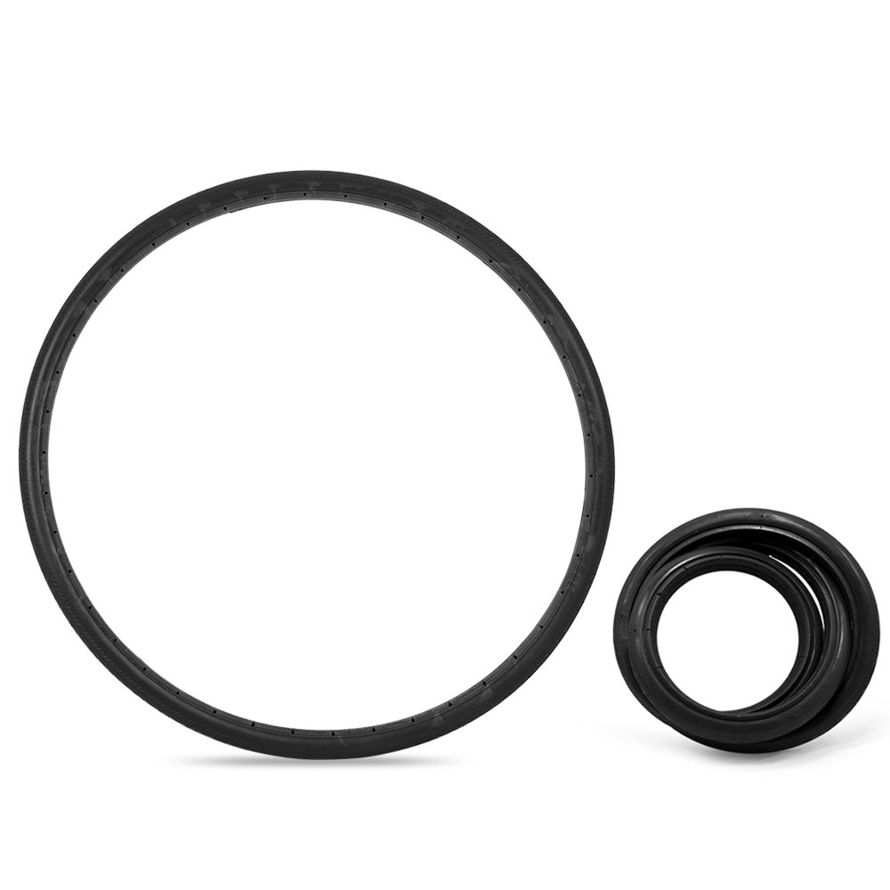 CATAZER 700x23C Road Bike Tires - Fixed Gear Bicycle Solid Tubeless Tyres, Lightweight Puncture-Proof for Cycling, Riding & Track Bikes | Perfect for Commuting, Urban Riding & Performance Cycling