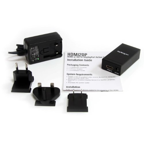 StarTech.com HDMI to DisplayPort Active Converter - HDMI or DVI to DP Adapter 4K@60Hz - Ideal for Home Office, Gaming & Multi-Monitor Setup