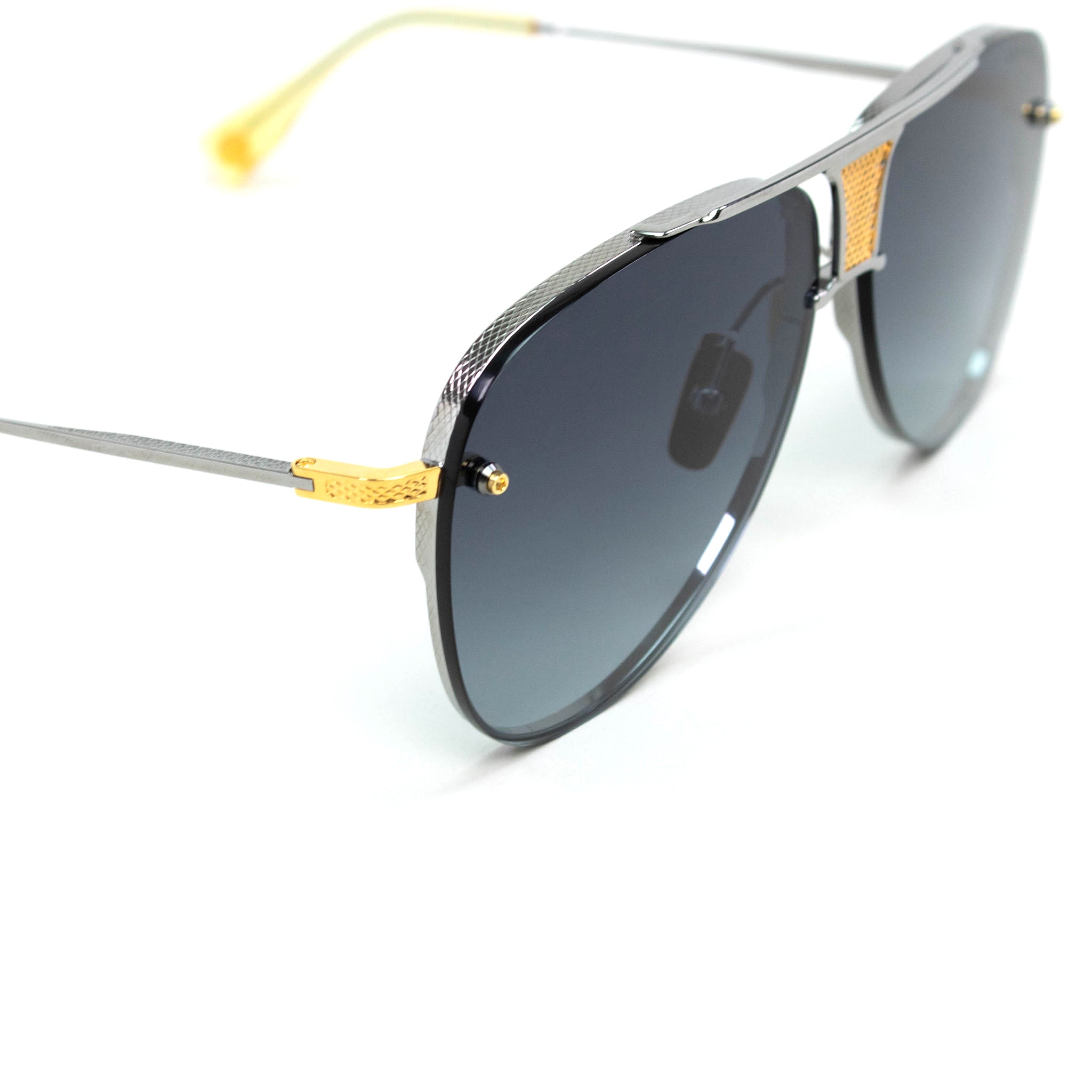 Dita Eyewear Decade Two DRX 2082 Palladium/Yellow Gold Luxury Sunglasses - Premium UV Protection for Fashion & Outdoor Activities