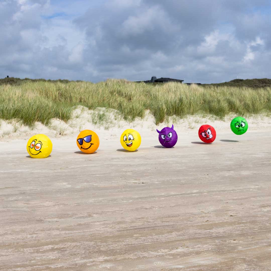 Beach Bouncing Moodeez - Fun Inflatable Beach Ball for Outdoor Games, Pool Parties & Summer Activities - Perfect for Kids, Adults & Family Fun