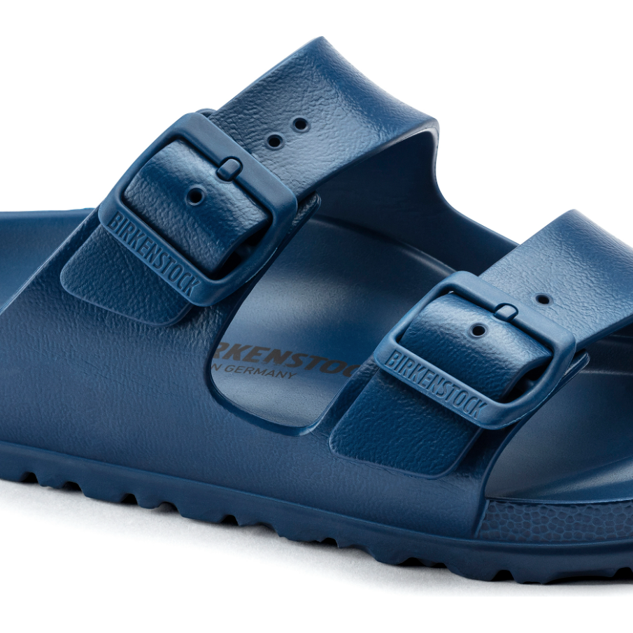 Birkenstock Arizona Essentials EVA Sandal for Women & Men - Comfortable Navy Blue Slip-On Sandals for Beach, Pool, and Summer Outdoor Activities