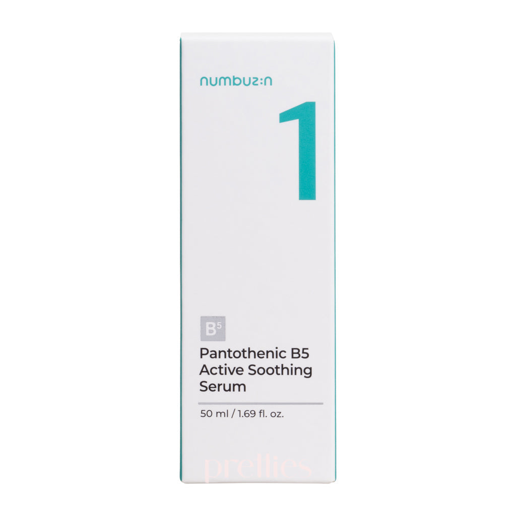Numbuzin No.1 Pantothenic Acid B5 Soothing Serum 50ml - Hydrating & Calming Facial Treatment for Sensitive Skin - Perfect for Daily Skincare Routine & Post-Procedure Care
