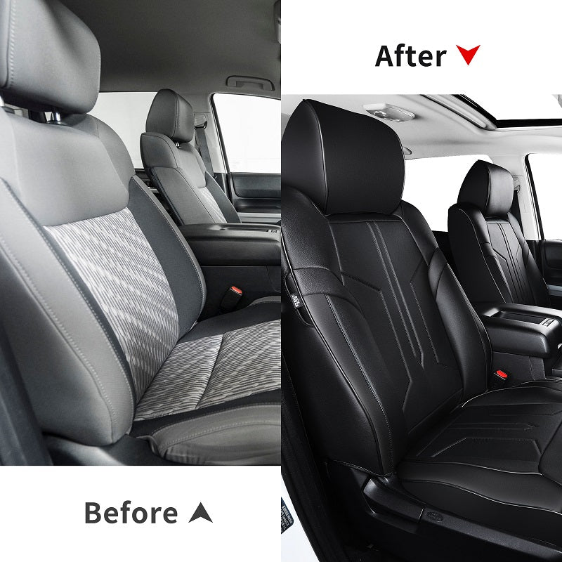 Premium Custom Toyota Tundra Seat Covers - Waterproof & Durable Neoprene Protection for Front & Rear Seats - Perfect for Off-Roading, Camping & Daily Commute