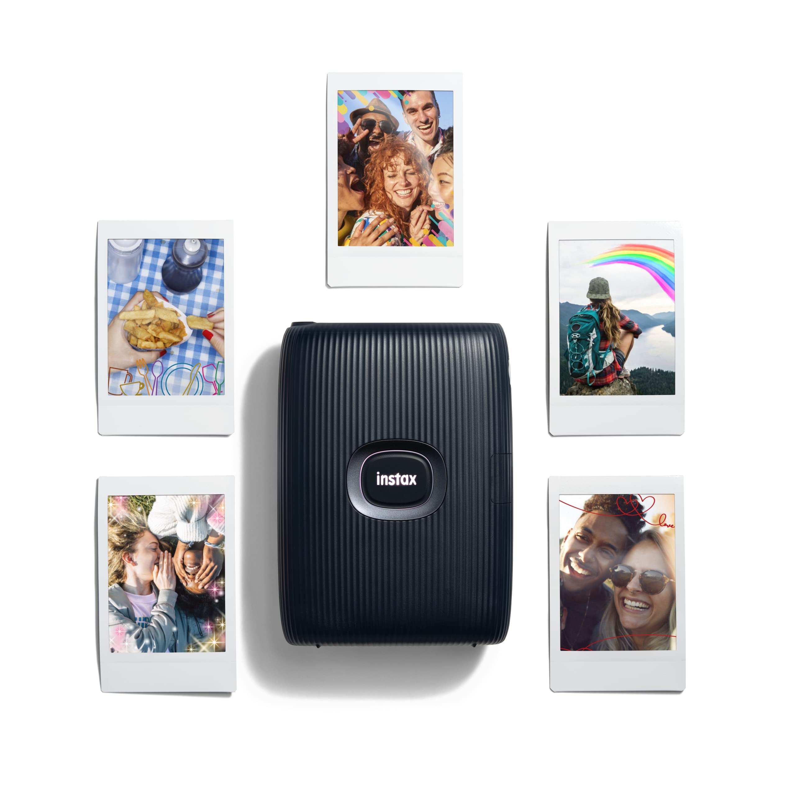 Fujifilm Instax Mini Link 2 Wireless Bluetooth Photo Printer - Portable Instant Film Printer for iPhone & Android | Space Blue (Renewed) | Perfect for Travel, Parties & DIY Scrapbooking
