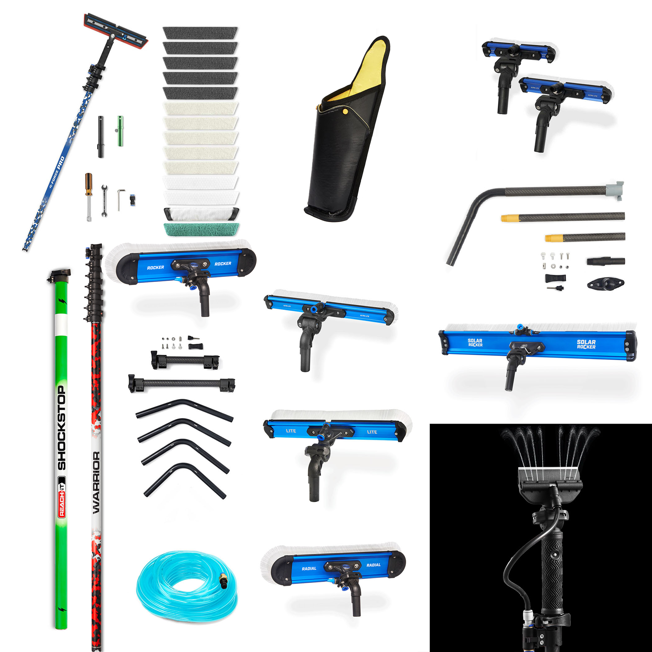 REACH Professional Extendable Pole Pack - Telescopic Pole for Cleaning, Painting & Maintenance - Perfect for High Ceilings, Walls & Hard-to-Reach Areas