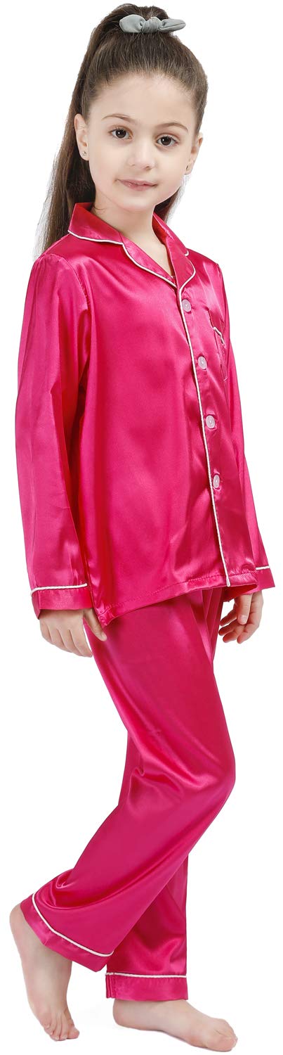 Kids Silk Pajama Set - Soft Satin Sleepwear for Girls & Boys | Home & Bedtime Comfort