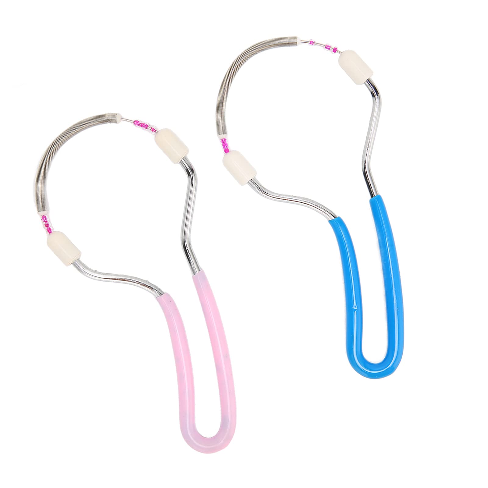 Spring Facial Hair Epilator for Women - 2 Pack Portable Threading Face & Lip Hair Remover Tool | Beauty Device for Smooth Skin at Home or Travel