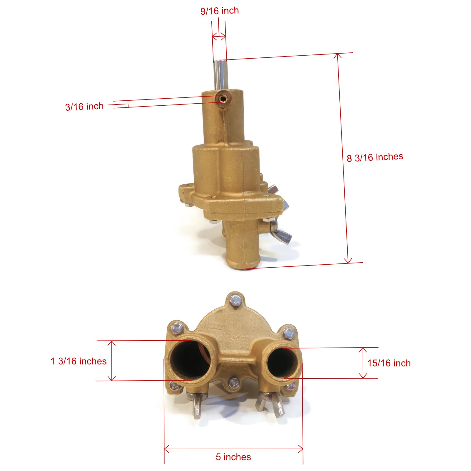 MerCruiser 5.7L MPI Alpha Water Pump Assembly Replacement Part - Compatible with Quicksilver 1G700000-1G799999 Series | Perfect for Marine Engine Repair & Boat Maintenance