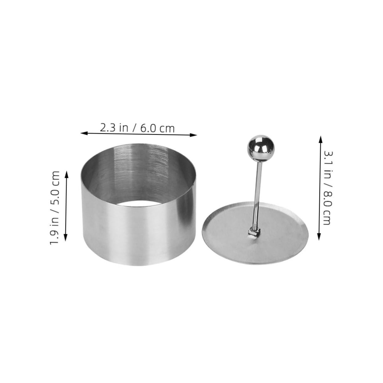 Premium 304 Stainless Steel Rice Ball Maker - Round & Cylinder Sushi Mold for Onigiri, Cakes, and Baking | Adjustable Rice Shaper for Perfect Homemade Sushi, Rice Balls & Desserts | Ideal for Meal Prep, Bento Boxes & Japanese Cuisine