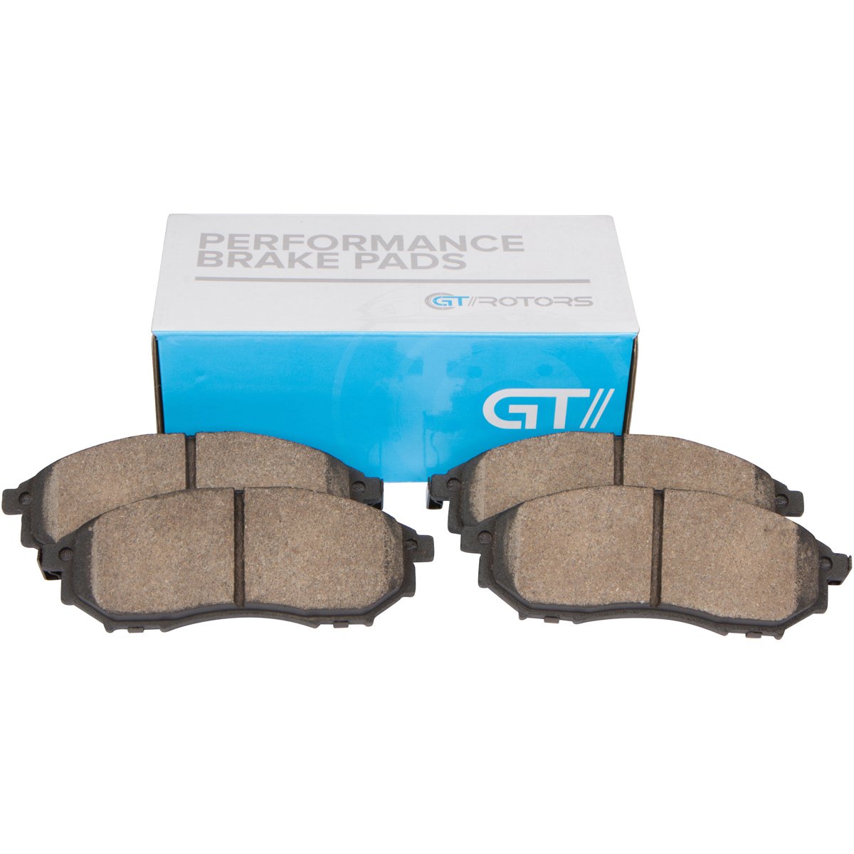 GT//Rotors Drilled & Slotted Brake Disc Rotors with Ceramic Pads Kit for Lexus IS250 2009-2013 & GS300 2006 - High Performance Braking System for Daily Driving and Track Use