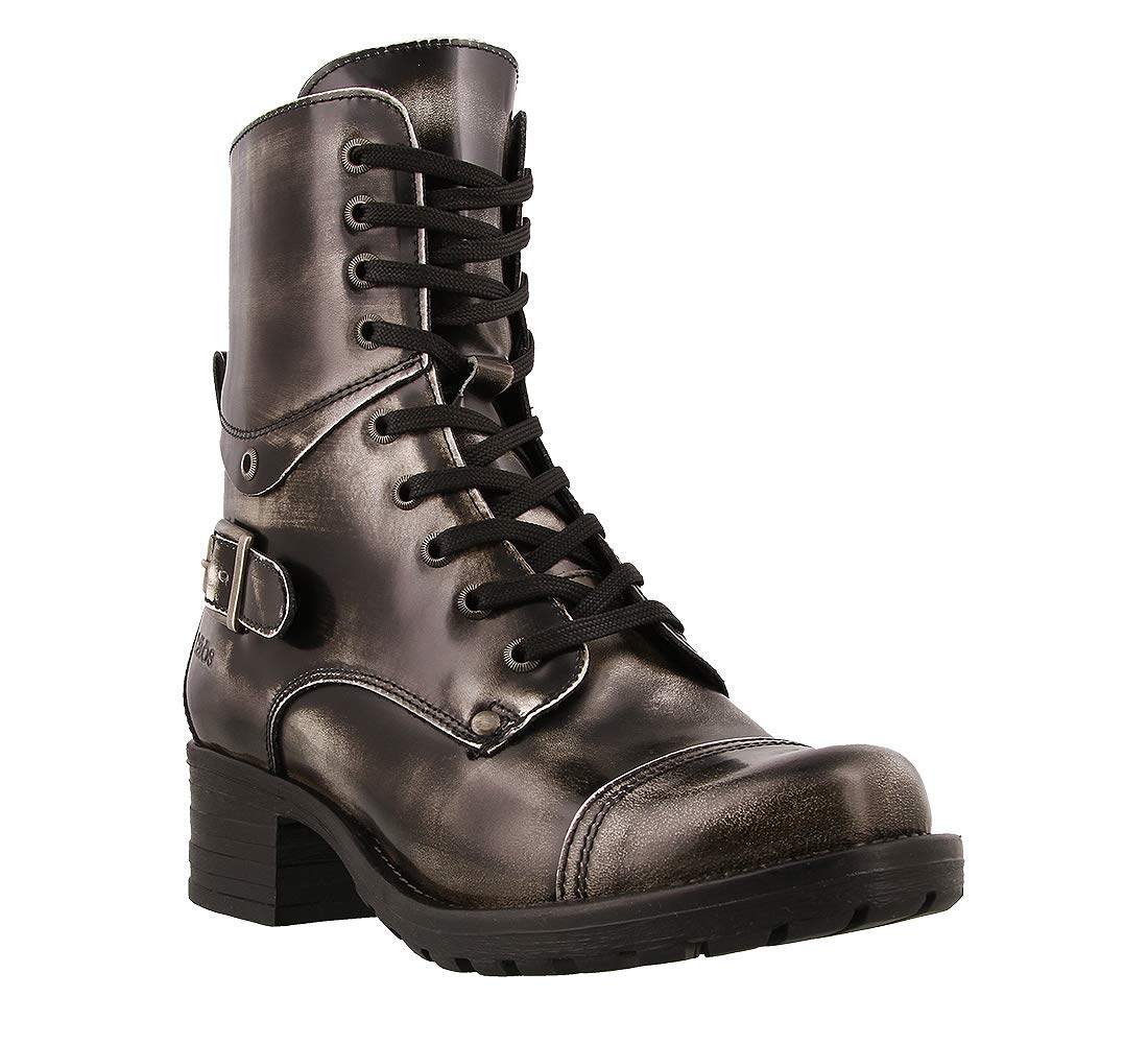 Taos Crave Women's Boots - Stylish Ankle Boots with Lace-Up & Side Zipper, Removable Arch Support Footbed - Perfect for Everyday Wear, Office & Casual Outfits