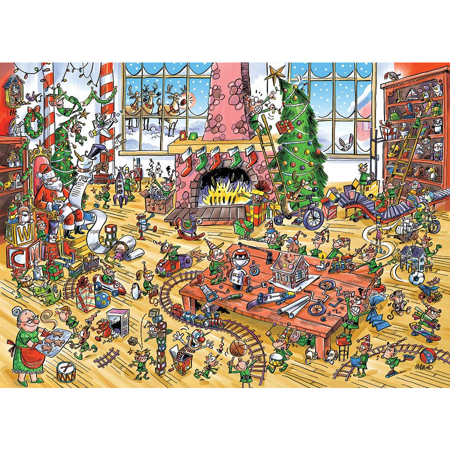 Elves at Work Pz350 - Premium Christmas Decoration for Home & Office - Perfect for Holiday Parties, Gifts & Festive Decor