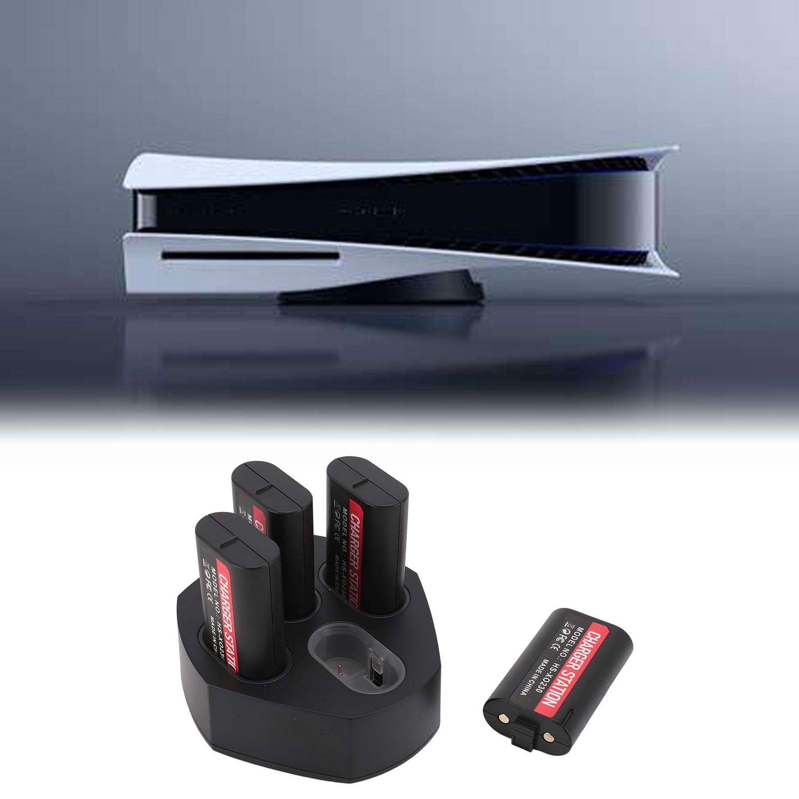 Rechargeable Battery Pack for Xbox Controller - 3600mAh 4-Piece Set with Charging Station - Long-Lasting Power for Xbox One - Perfect for Gaming Sessions & Multiplayer Setups
