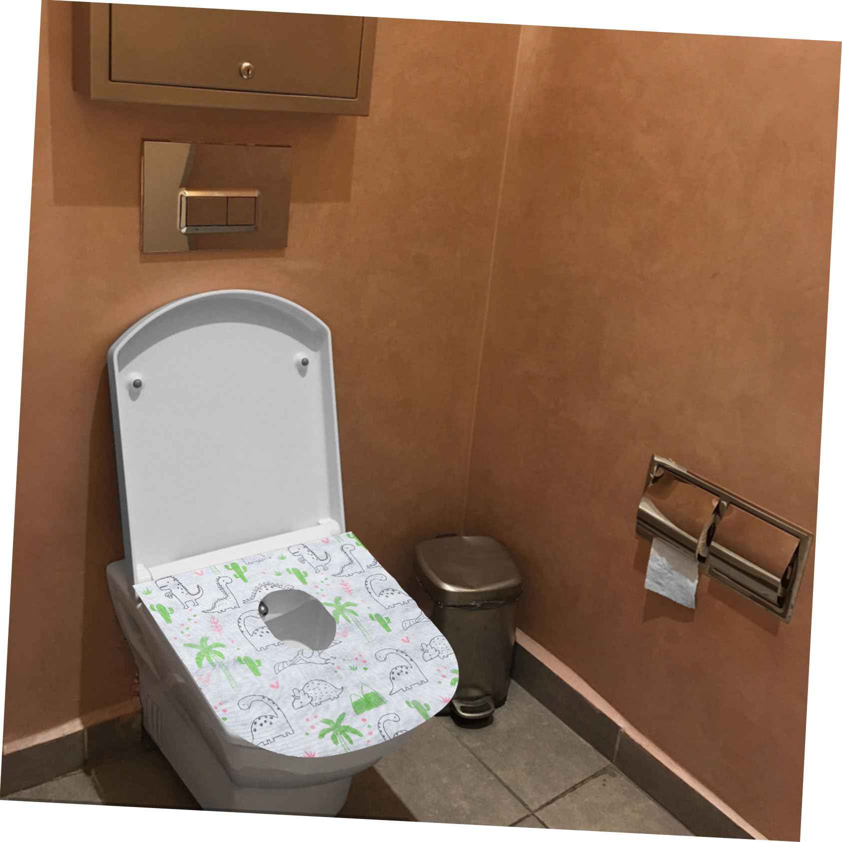 Toyvian 10-Pack Non-Woven Fabric Toilet Seat Covers - Soft, Disposable & Hygienic Bathroom Essentials for Home, Office & Travel Use