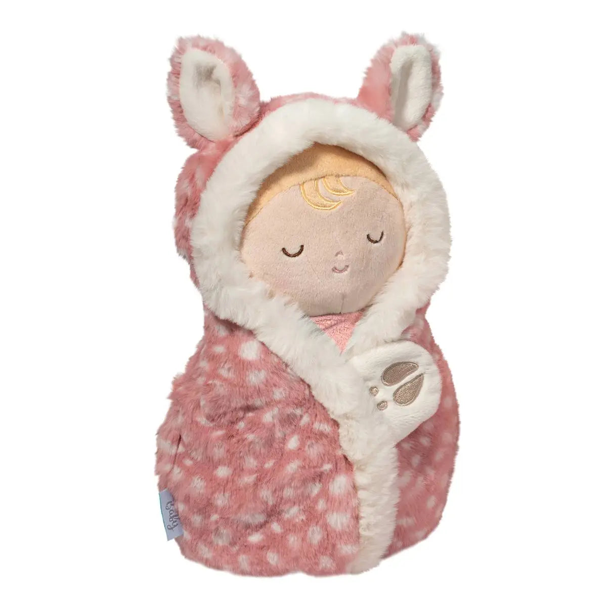 Soft and Cuddly Baby Hug Fawn Plush Toy - Perfect for Nursery Decor, Newborn Gifts, and Toddler Comfort