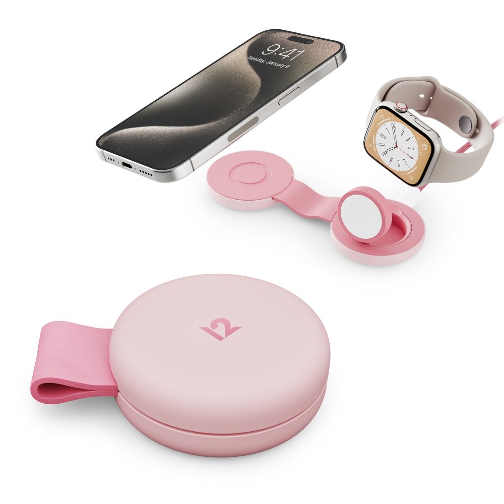 Twelve South ButterFly SE 2-in-1 Qi2 Wireless Fast Charger Stand for iPhone & AirPods | Portable Travel Charging Station for Home, Office & Car