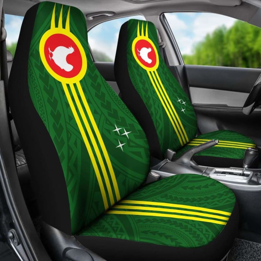 American Samoa Car Seat Covers with Manu'Atele Flag Design - Durable & Stylish Auto Accessories for Trucks & SUVs - Perfect for Road Trips & Island-Themed Decor