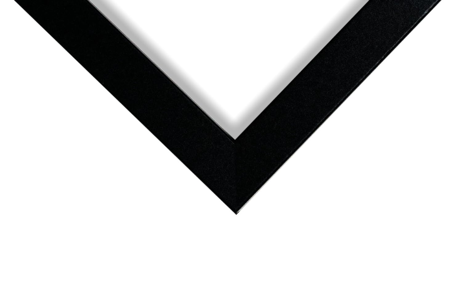 24x24 Inch Black Picture Frame Set of 4 - 1.25 Inch Wide Modern Gallery Wall Frame for Living Room, Bedroom & Office Decor