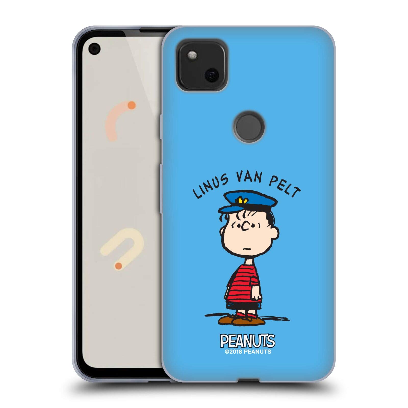 Peanuts Linus Van Pelt Soft Gel Case for Google Pixel 4a - Cute Protective Cover for Daily Use