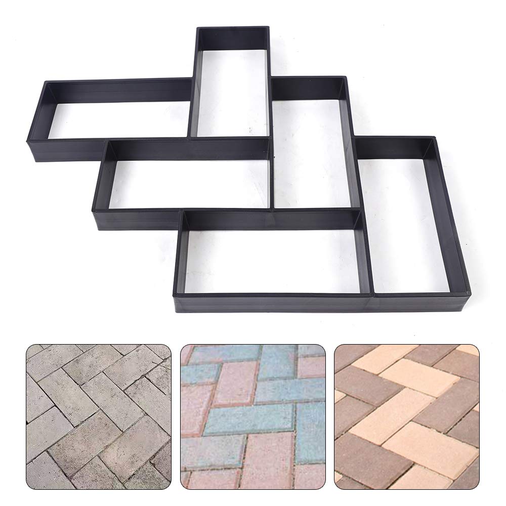 DYRABREST L-Shaped Concrete Stepping Stone Mold - DIY Walkway Path Maker for Garden, Backyard, Patio & Lawn - Create Beautiful Paving Stones for Outdoor Landscaping Projects