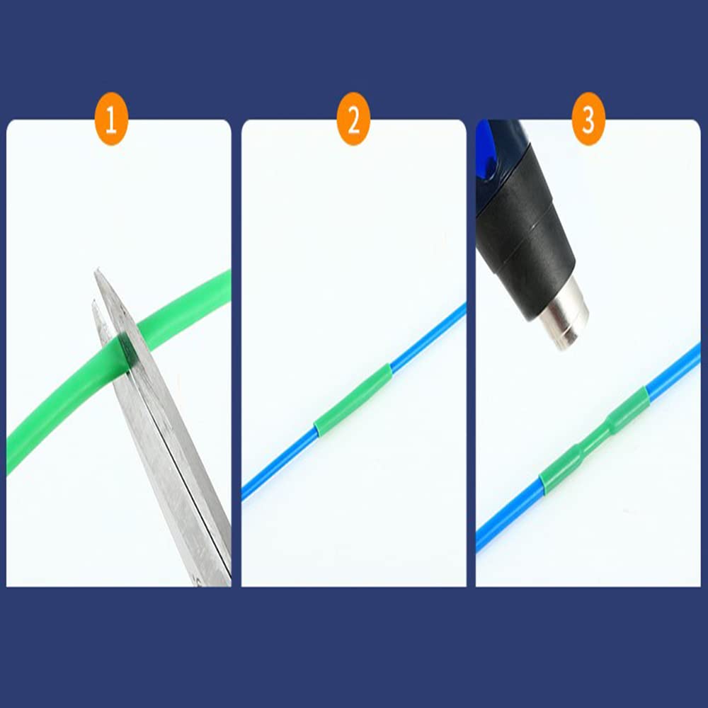 Othmro PE Plastic Industrial Heat-Shrink Tubing - 26.25FT Length, 0.16inch Inner Diameter, 2:1 Shrink Ratio - Electrical Heat Shrink Wrap Cable Sleeve for Insulation Protection - White - Perfect for Cable Bonding, Wire Repair, and Electrical Projects