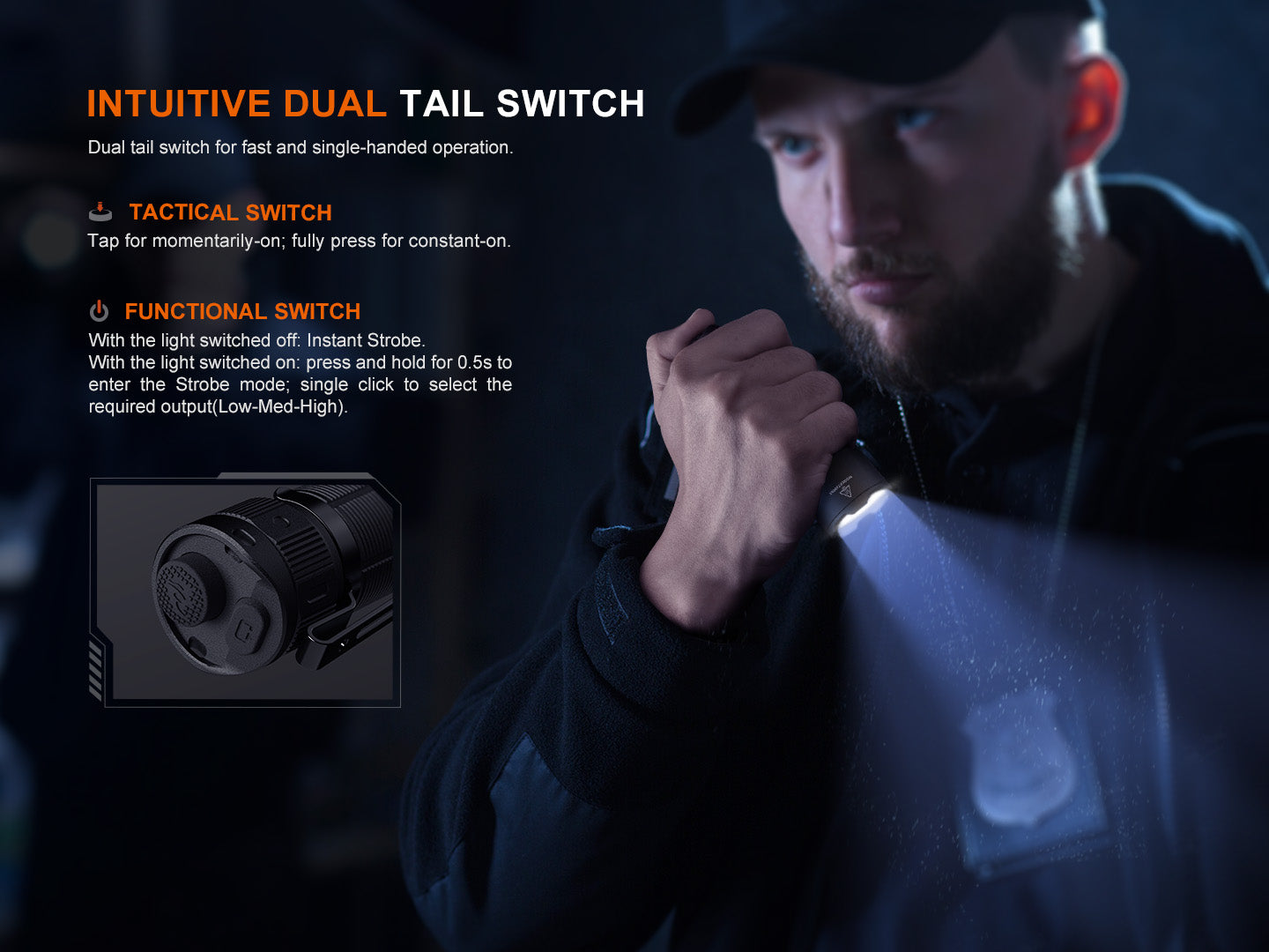 Fenix TK05R Compact Tactical Flashlight - Rechargeable LED EDC Light with High Lumens for Outdoor, Camping, Hiking & Emergency Use