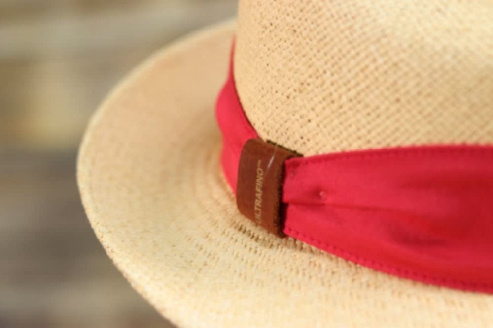 Packable Straw Fedora Hat for Men & Women - Lightweight Travel Panama Hat with Short Brim - Perfect for Beach Vacations, Summer Outfits and Outdoor Adventures