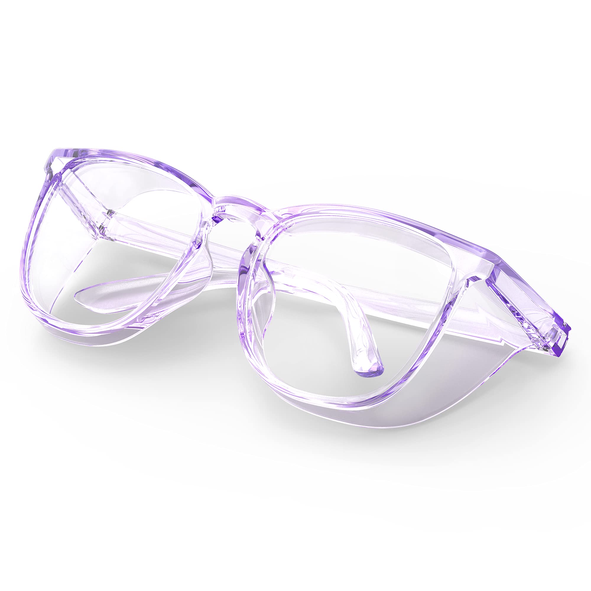 Stylish Safety Glasses - Clear Anti-Fog & Scratch-Resistant Protective Eyewear for Men & Women | Perfect for Construction, Lab Work, DIY Projects & Outdoor Activities