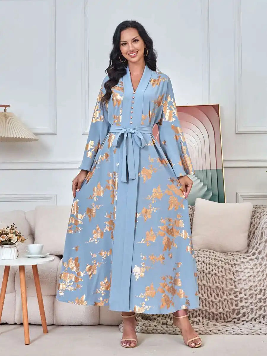 Elegant Bronzing Eid Caftan Dress for Women - Moroccan Kaftan #25174 | Perfect for Eid Celebrations, Weddings & Special Occasions