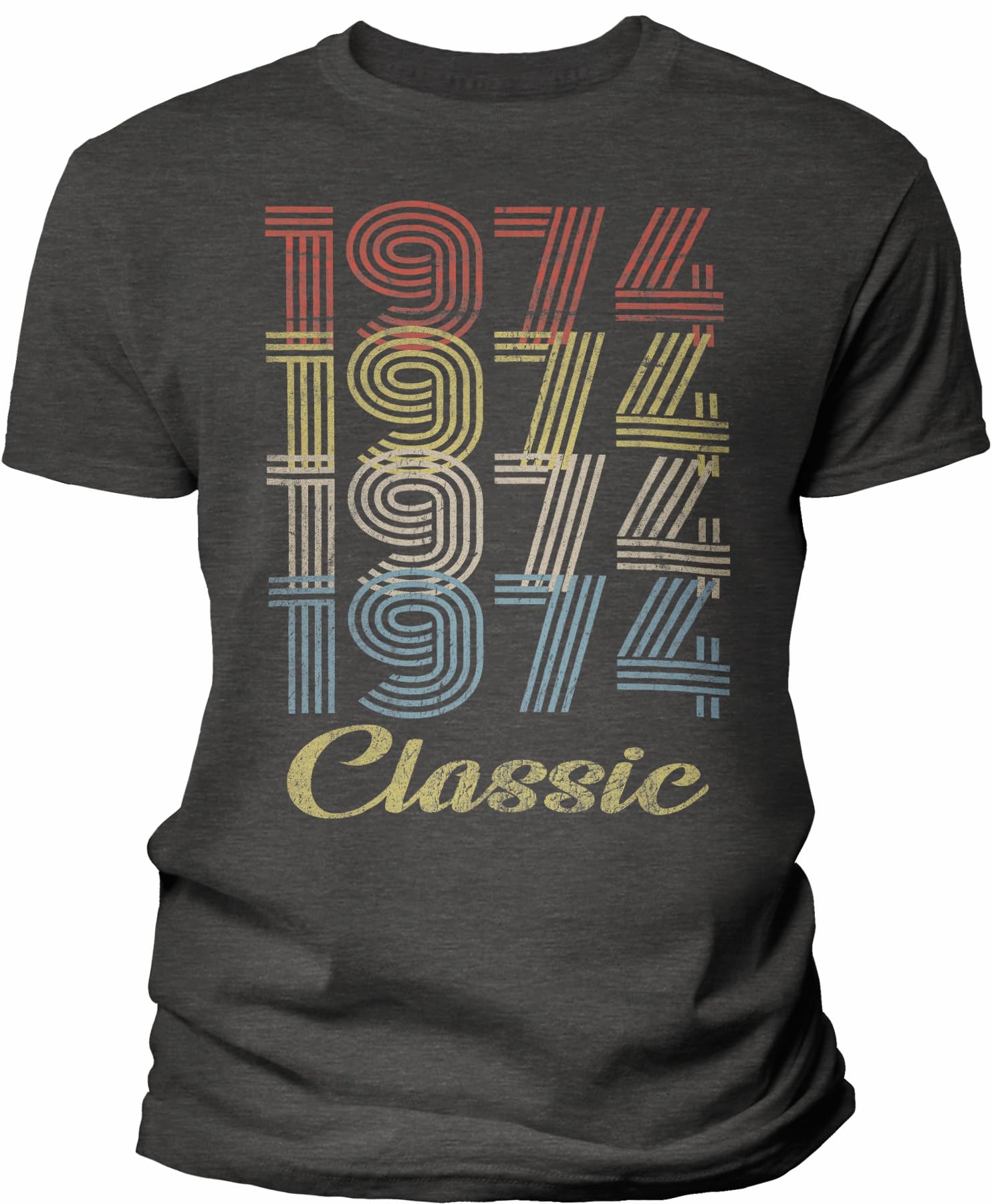 51st Birthday Gift for Men - Vintage 1974 Retro T-Shirt - Funny 51 Year Old Birthday Present - Perfect for Parties & Celebrations