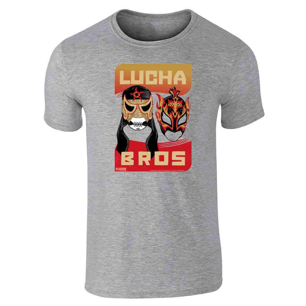 Pop Threads Lucha Bros Masks Penta Zero M Fenix Lucha Libre Graphic T-Shirt for Men - Wrestling Fan Apparel for Casual Wear & Mexican Wrestling Events