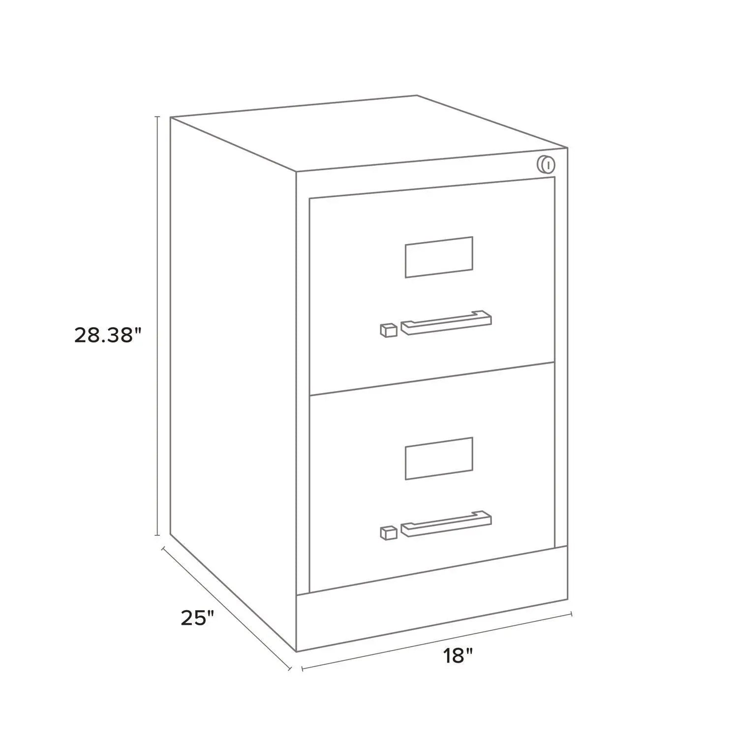 Alera 2-Drawer Vertical File Cabinet - Legal Size File Storage, Light Gray Office Organizer (15