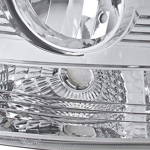 Spec-D Chrome Headlights for 1999-2006 Chevy Silverado & Suburban - Driving & Off-Road Use