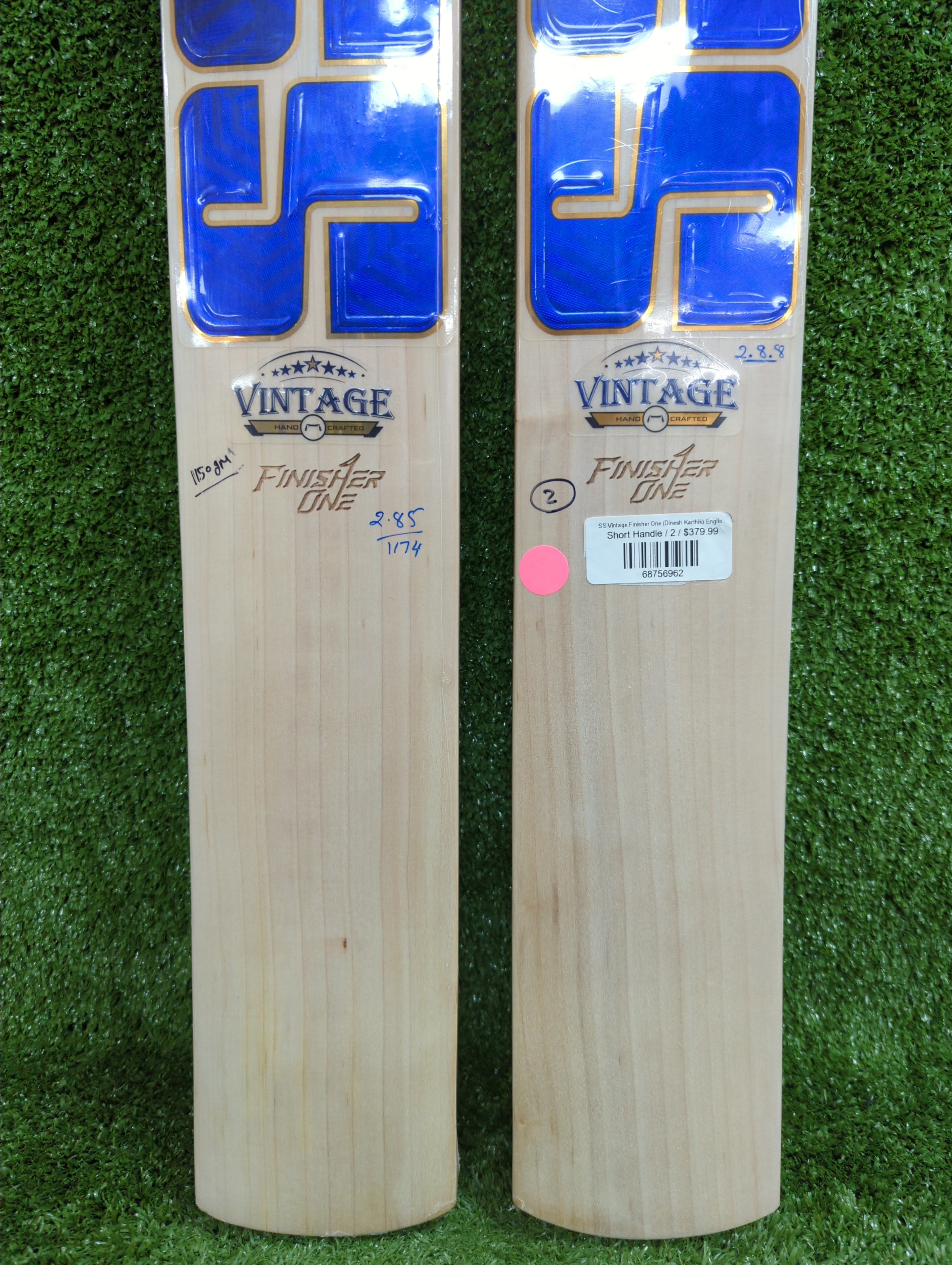 Premium SS Vintage Finisher One English Willow Cricket Bat - Dark Blue | Professional Grade for Matches & Practice | Perfect for Cricket Enthusiasts & Players