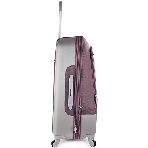 Rockland Rome Hybrid Spinner Wheel Luggage Set - 3-Piece (20/24/28 Inch) Lavender Suitcase for Travel, Lightweight & Durable with 360° Spinner Wheels | Perfect for Business Trips, Vacations & Air Travel