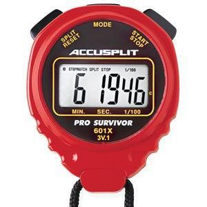 Accusplit Pro Survivor Stopwatch - Waterproof Digital Sports Timer with Lap Memory - Perfect for Running, Swimming, and Track & Field Training