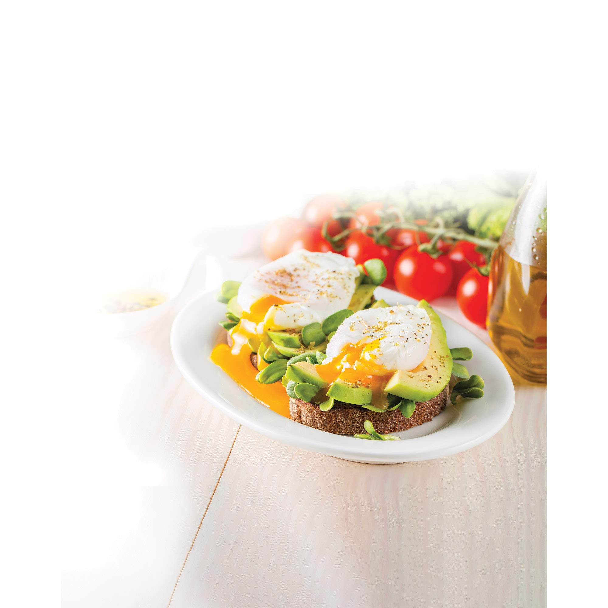 HIC Harold Import Co. 43133 Non-Stick 3-Egg Poacher Insert - PFOA & BPA Free, Black, 15 Inch - Perfect for Healthy Breakfast & Easy Egg Cooking