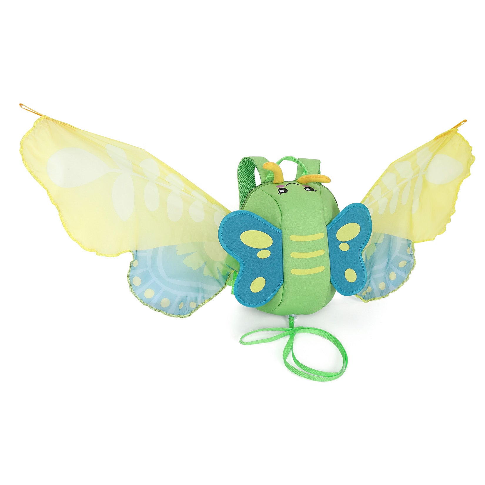 GARVEE 300D 3D Butterfly Kids Backpack for School - Lightweight Waterproof Bookbag with Adjustable Straps, Green - Perfect for Elementary Students, Daycare & Travel Accessories